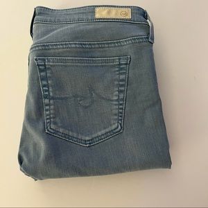 AG The Legging Ankle Super Skinny Ankle Jeans Women's Size 28R Light Blue/Powder